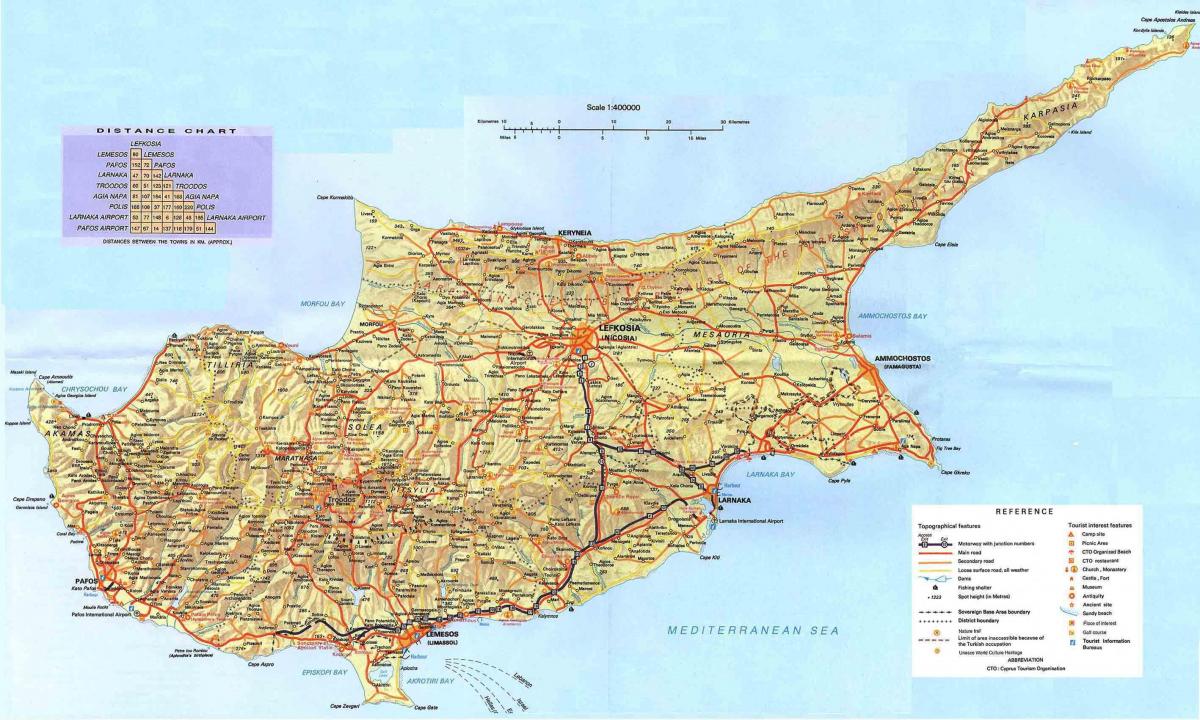 Küprose rannad kaart
