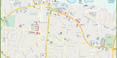 Kaart põhja-Küpros kyrenia